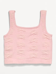 Seamless Longline Bow Bra for Girls