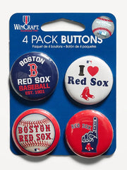 WinCraft® Chicago Cubs 4-Pack Buttons