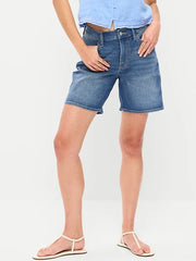 High-Waisted Wow Jean Shorts -- 7-inch inseam
