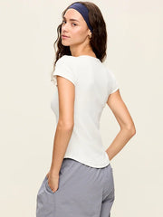 CloudLite Crew-Neck Ribbed T-Shirt