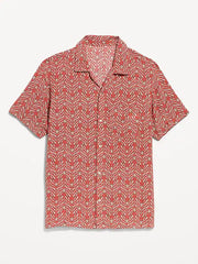 Short-Sleeve Floral Camp Shirt