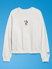 Old Navy x Disney Mickey Mouse Oversized Graphic Raglan Sweatshirt for Women