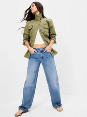 Cinched-Waist Utility Jacket