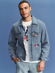 Old Navy x Disney© Mickey Mouse Logo-Graphic Jean Jacket