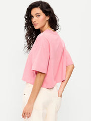 Fleetwood Mac™ Crew-Neck Oversized Crop T-Shirt