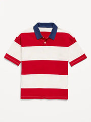 Oversized Short-Sleeve Polo Shirt for Boys