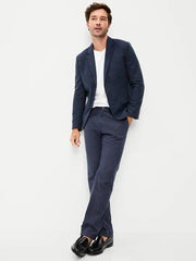 Linen-Blend Blazer