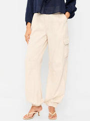 Twill Barrel Cargo Pants