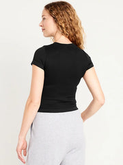 Exhale Seamless Fitted Rib T-Shirt