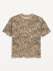 Oversized Short-Sleeve Pocket T-Shirt for Boys