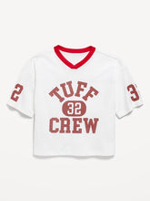Oversized Mesh Graphic Football T-Shirt for Boys