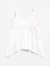 Sleeveless Handkerchief Hem Top for Girls