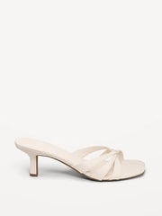 Strappy Kitten-Heel Sandals for Women