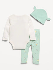 Star Wars™ Grogu Bodysuit, Leggings & Beanie 3-Piece for Baby