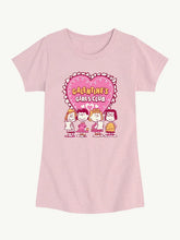 Peanuts Galentines Girls Club Short Sleeve Graphic T-Shirt For Girls