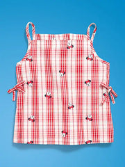 Old Navy x Disney Minnie Mouse Sleeveless Side-Tie Plaid Top for Girls