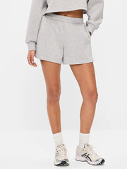 High-Waisted Bounce Fleece Shorts -- 5-inch inseam