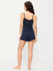 Jaquard Lace Sleep Short Set