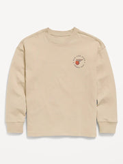 Oversized Long-Sleeve Graphic T-Shirt for Boys