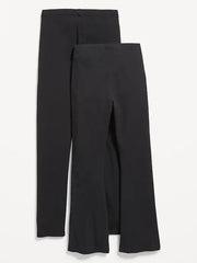 Full-Length Flared Leggings 2-Pack for Girls