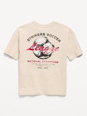 Oversized Short-Sleeve Graphic T-Shirt for Boys