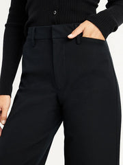High-Waisted Pull-On Pixie Wide Leg Pants