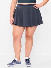 Extra High-Waisted Stretch Woven Swing Skort