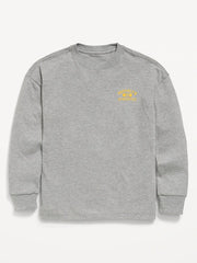 Oversized Long-Sleeve Graphic T-Shirt for Boys