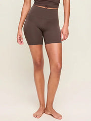 High-Waisted StudioSmooth Biker Shorts -- 6-inch inseam