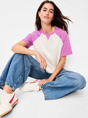 Vintage Crew-Neck Raglan T-Shirt