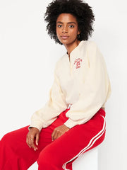 SoComfy Oversized Button-Front Sweatshirt