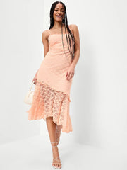 Fit & Flare Lace Midi Dress