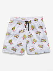 Printed Knee Length Mesh Shorts for Boys