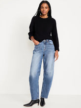 High-Waisted Barrel Jeans