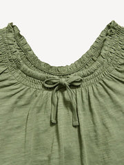 Short-Sleeve Tie-Front Jersey-Knit Top for Girls