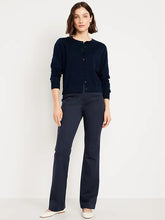 High-Waisted Uniform Boot-Cut Pants