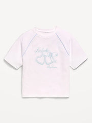 Oversized Short-Sleeve Graphic T-Shirt for Girls