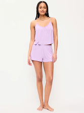 Sunday Sleep Lace-Trim Pajama Tank and Shorts Set