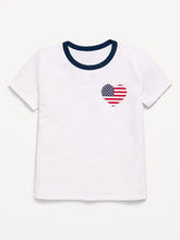 Softest Short-Sleeve Heart-Pocket T-Shirt for Girls
