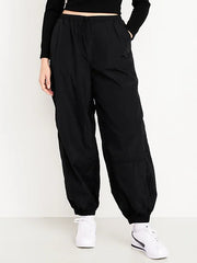Pull-On Windbreaker Parachute Pants