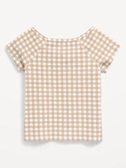 Fitted Off-Shoulder Top for Girls