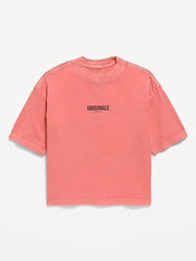 Oversized Short-Sleeve Graphic T-Shirt for Boys