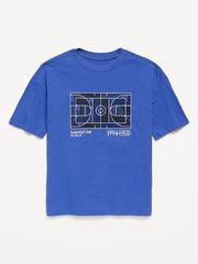 Oversized Short-Sleeve Graphic T-Shirt for Boys