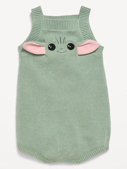 Star Wars™ Grogu Sleeveless Sweater-Knit One-Piece Romper for Baby