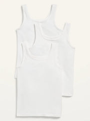 Square-Neck Tank Top 3-Pack for Girls