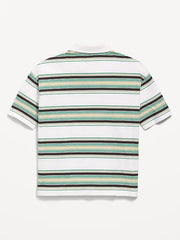 Oversized Striped Polo Shirt for Boys