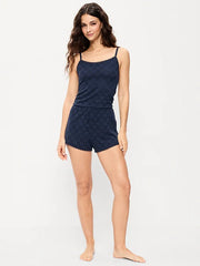 Jaquard Lace Sleep Short Set