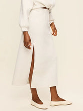 High-Waisted Bounce Fleece Maxi Skirt