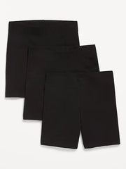 High-Waisted Jersey Biker Shorts 3-Pack -- 6-inch inseam