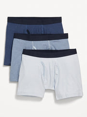 Built-In Flex Boxer-Briefs Underwear 3-Pack --4.5-inch inseam